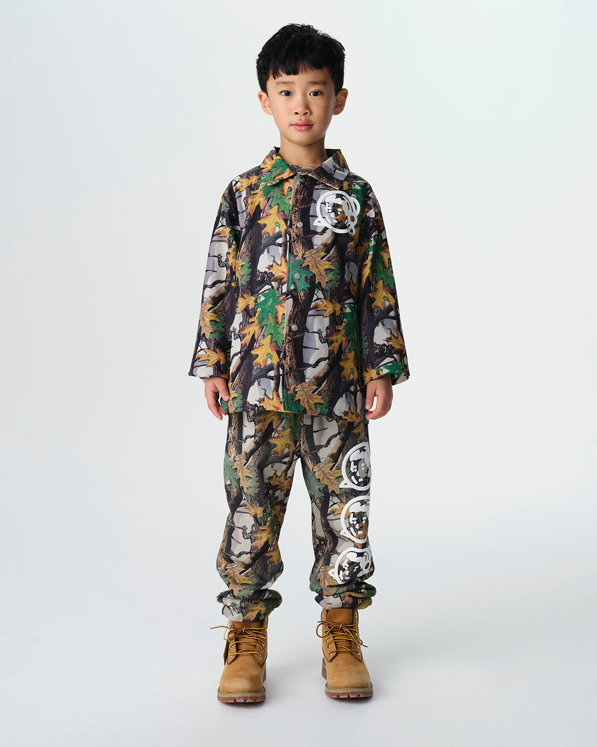 Kids Tree Camo Arch Logo Astro Coach Jacket - Image 2