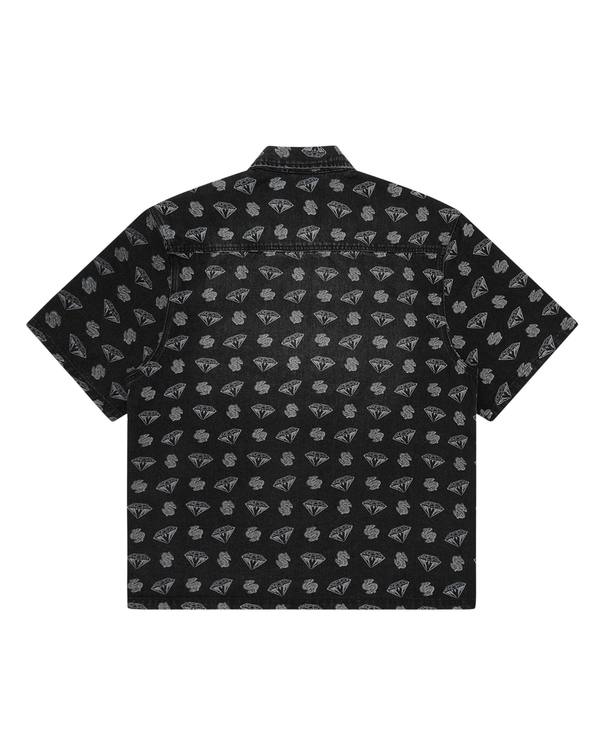 Diamonds & Dollars Oversized Denim Shirt - Image 2