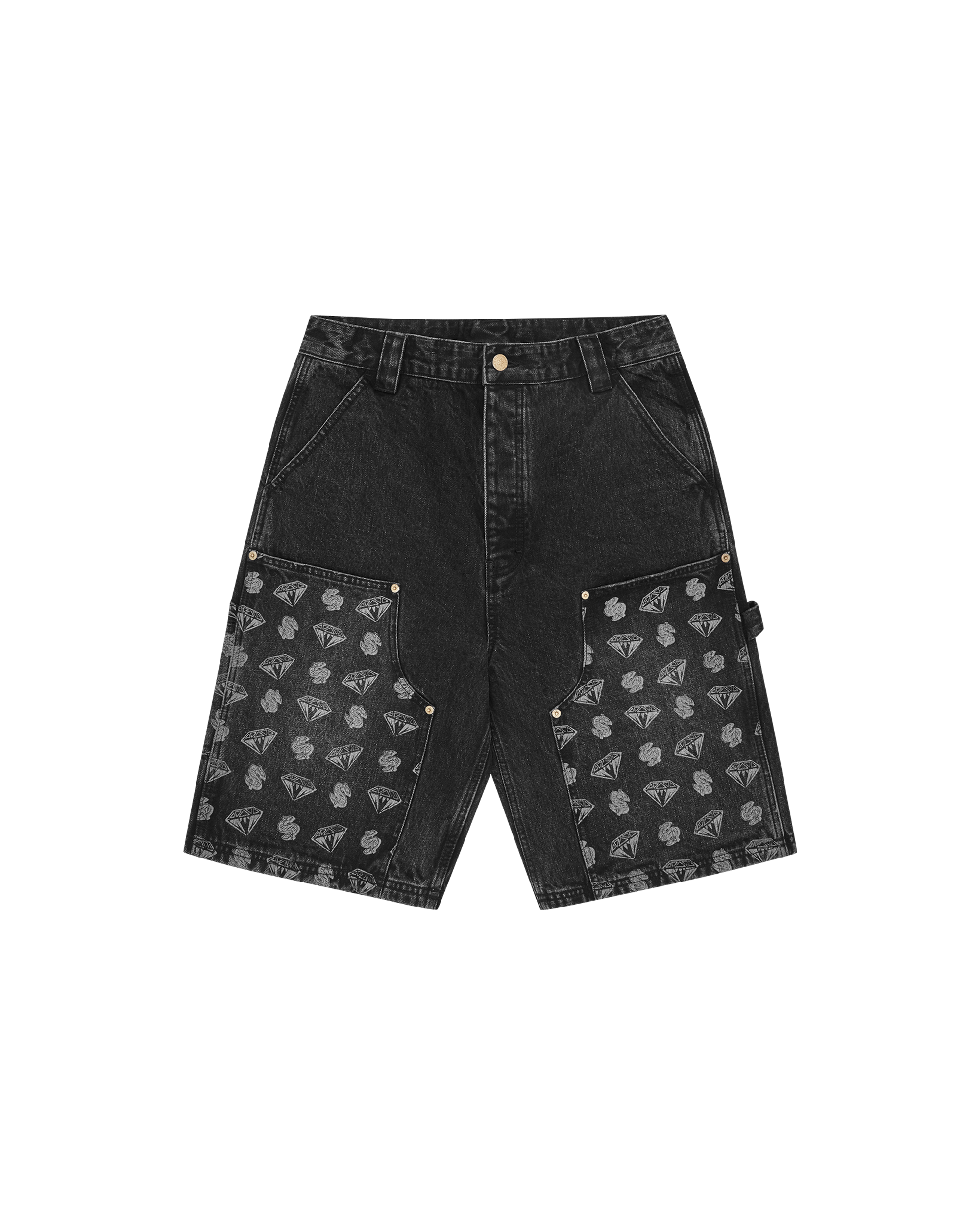 Diamonds & Dollars Denim Carpenter Short