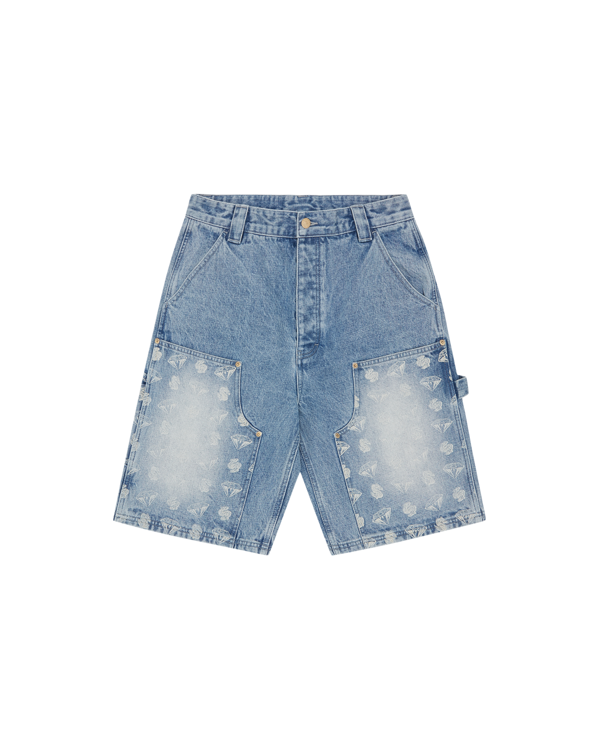 Diamonds & Dollars Denim Carpenter Short