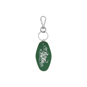 Script Logo Leather Keyring