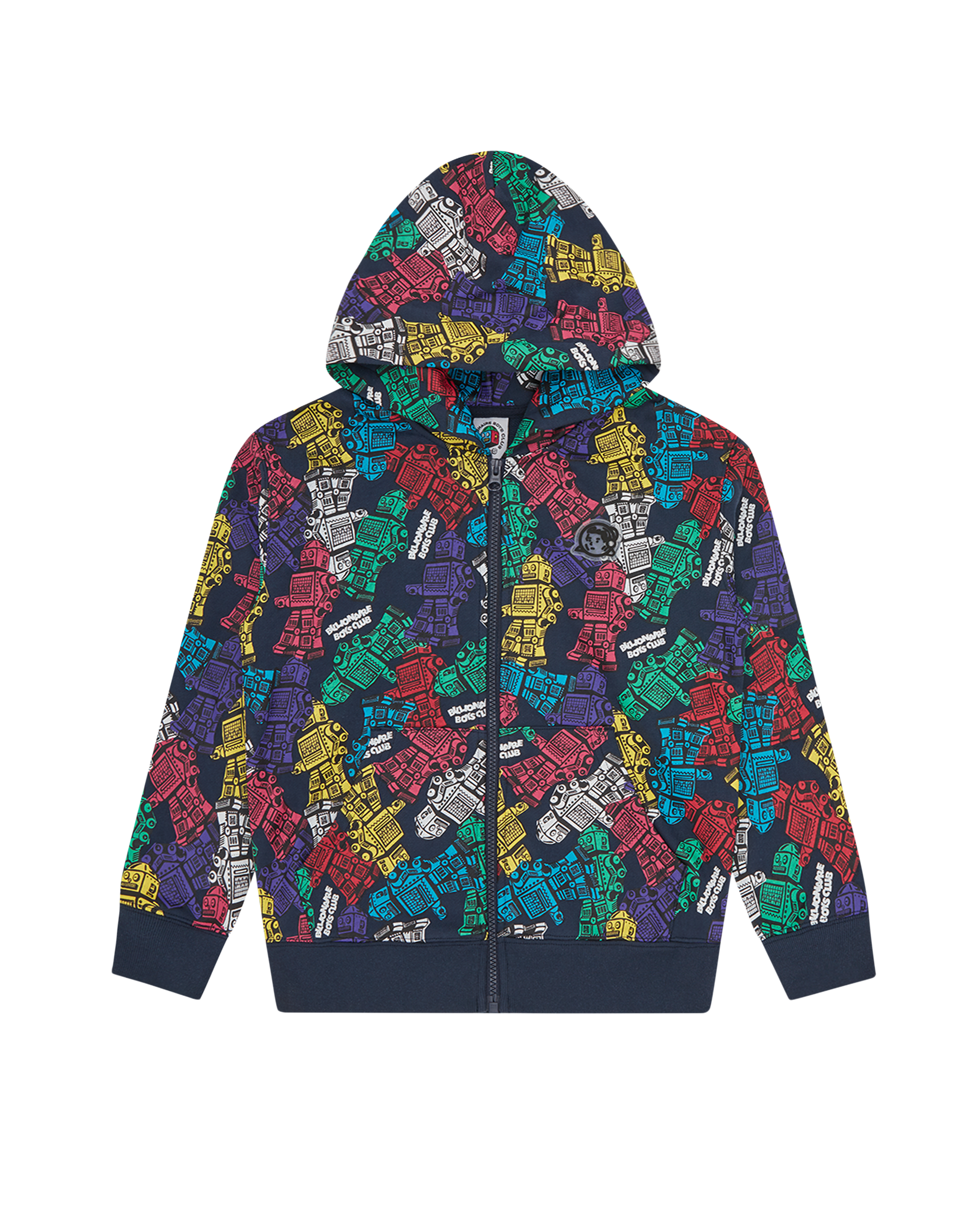 Kids Robot Zip Through Hood