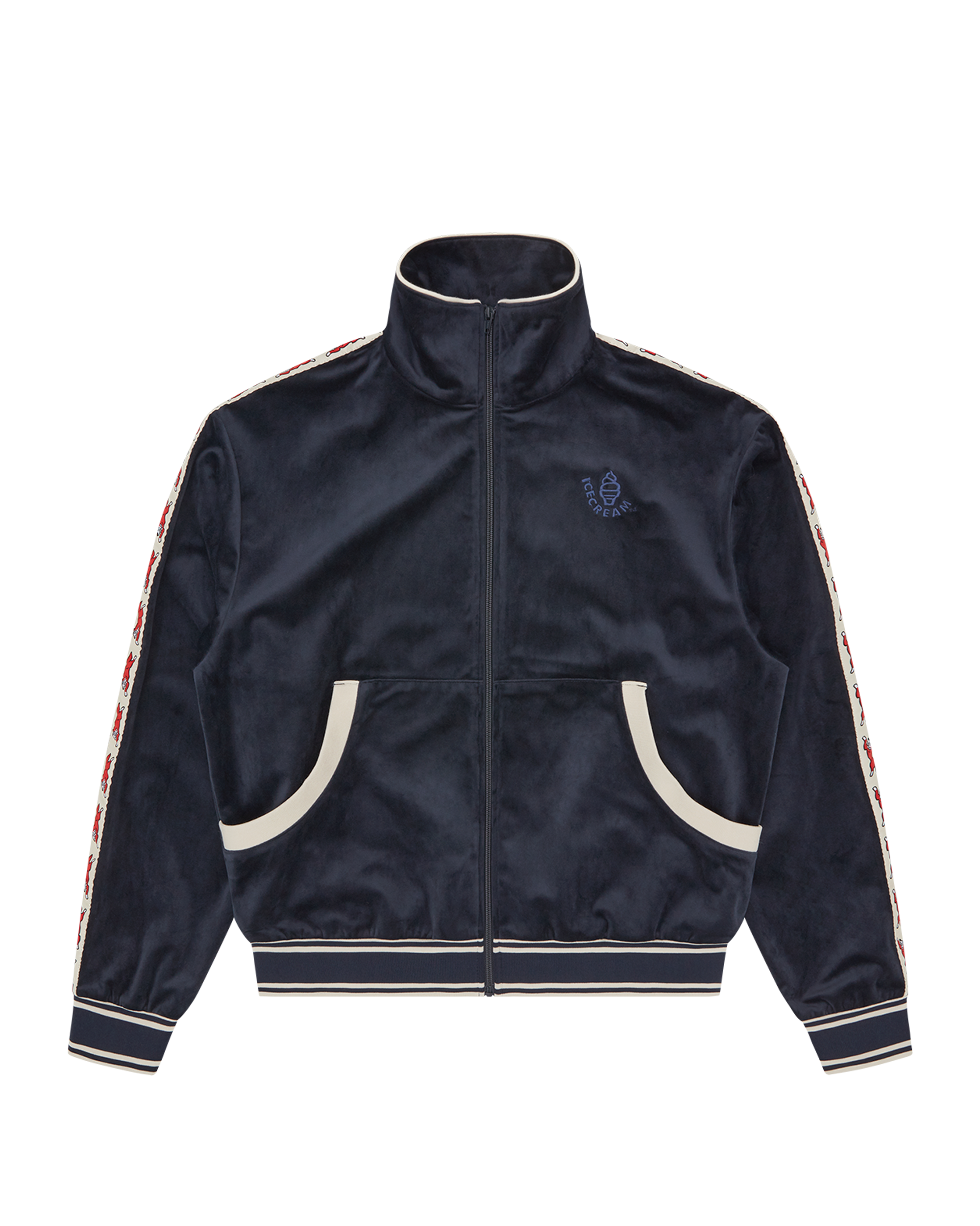 Running Dog Taped Velour Track Top