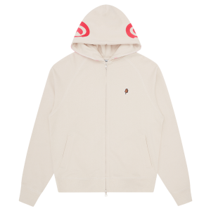 Gradient Smiley Zip Through Hood