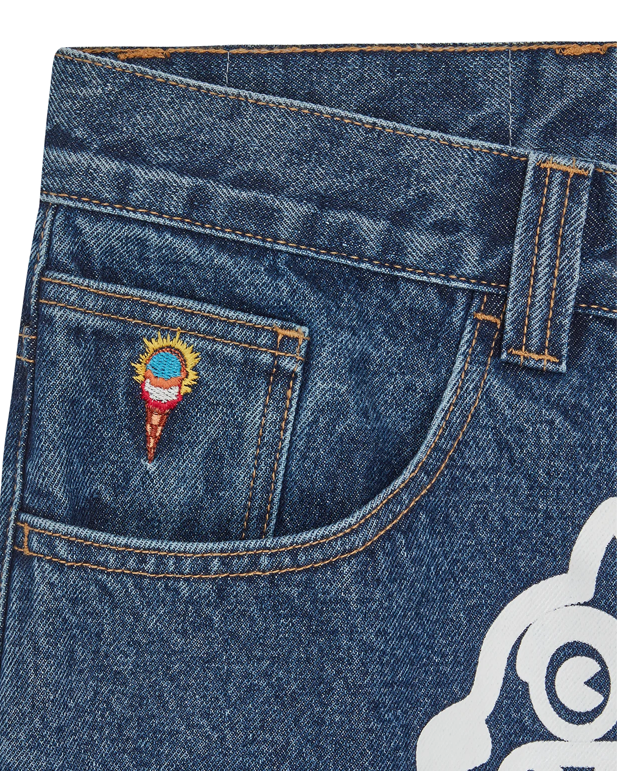 Running Dog Double Scoop Denim Pant - Image 4