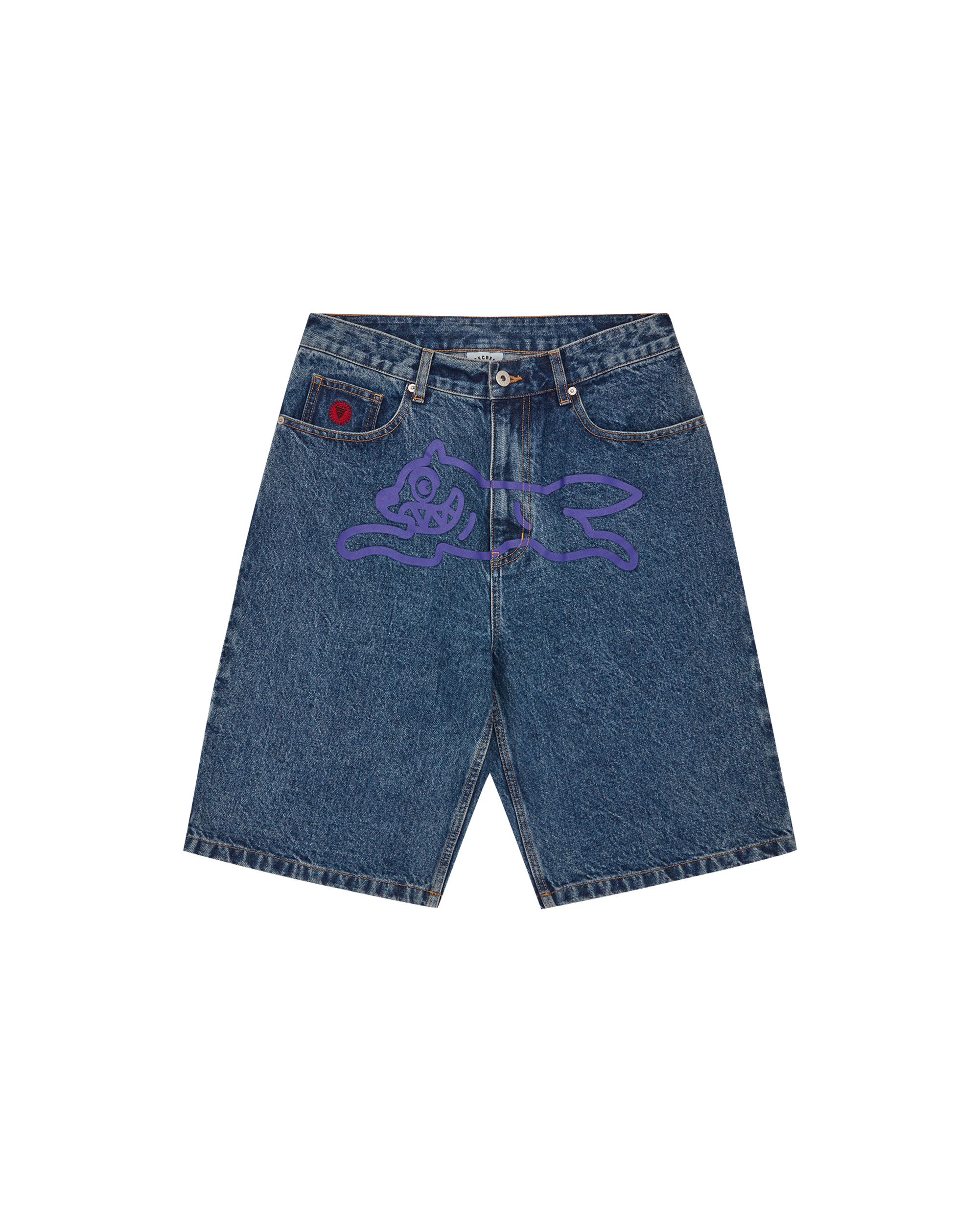 Running Dog Denim Shorts