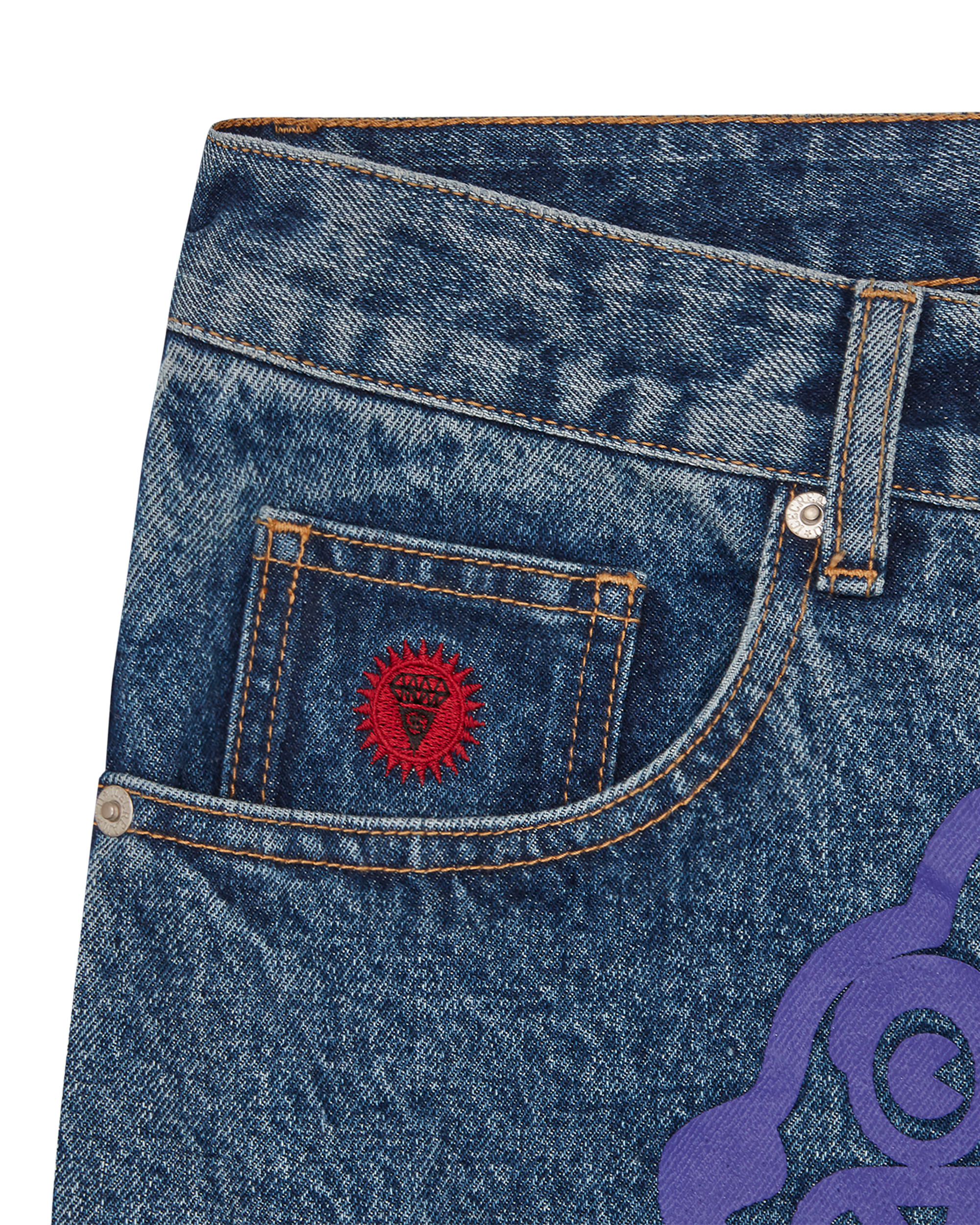 Running Dog Denim Shorts - Image 4