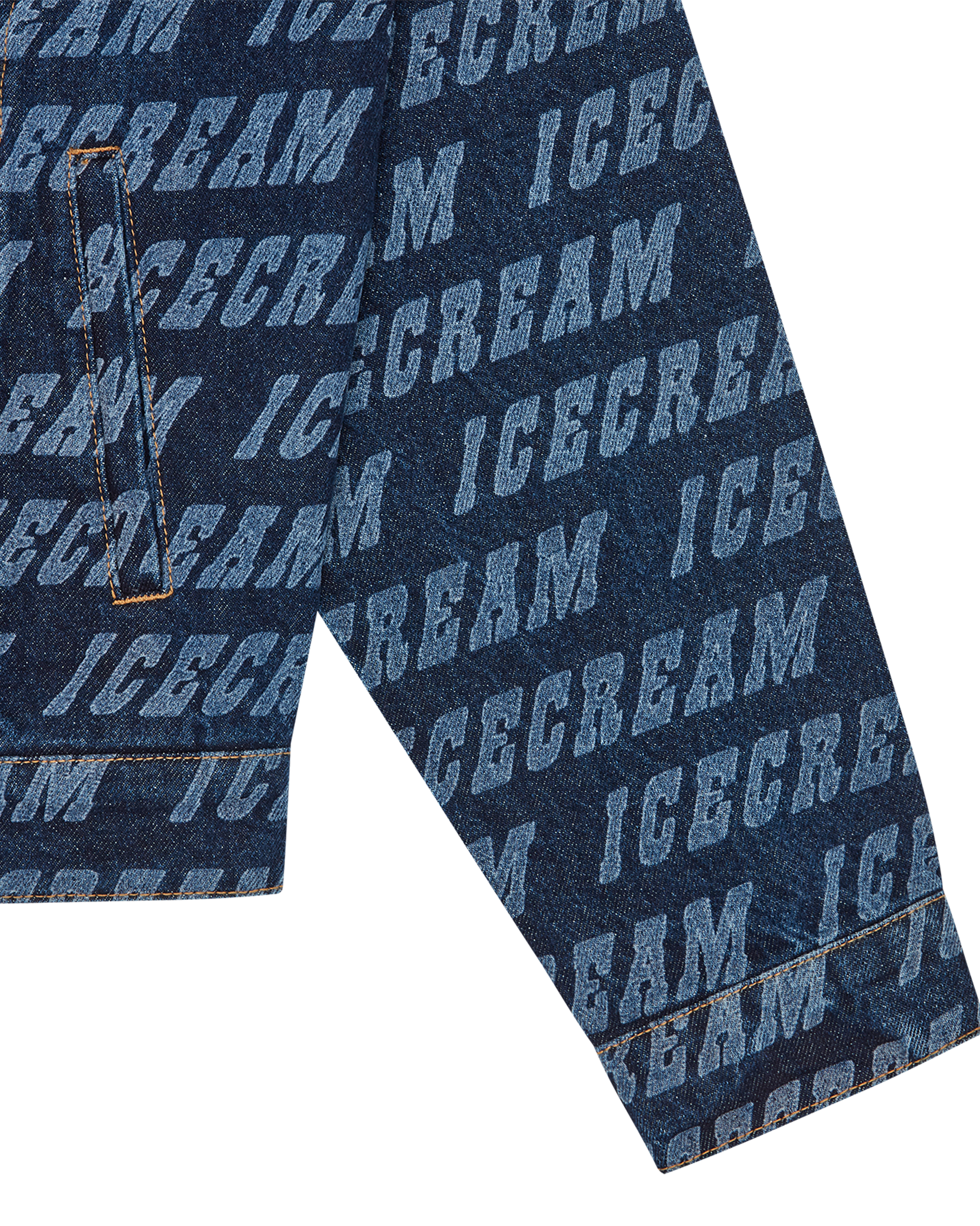 Repeat Logo Denim Trucker Jacket - Image 5