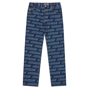 Repeat Logo Double Scoop Denim Pant