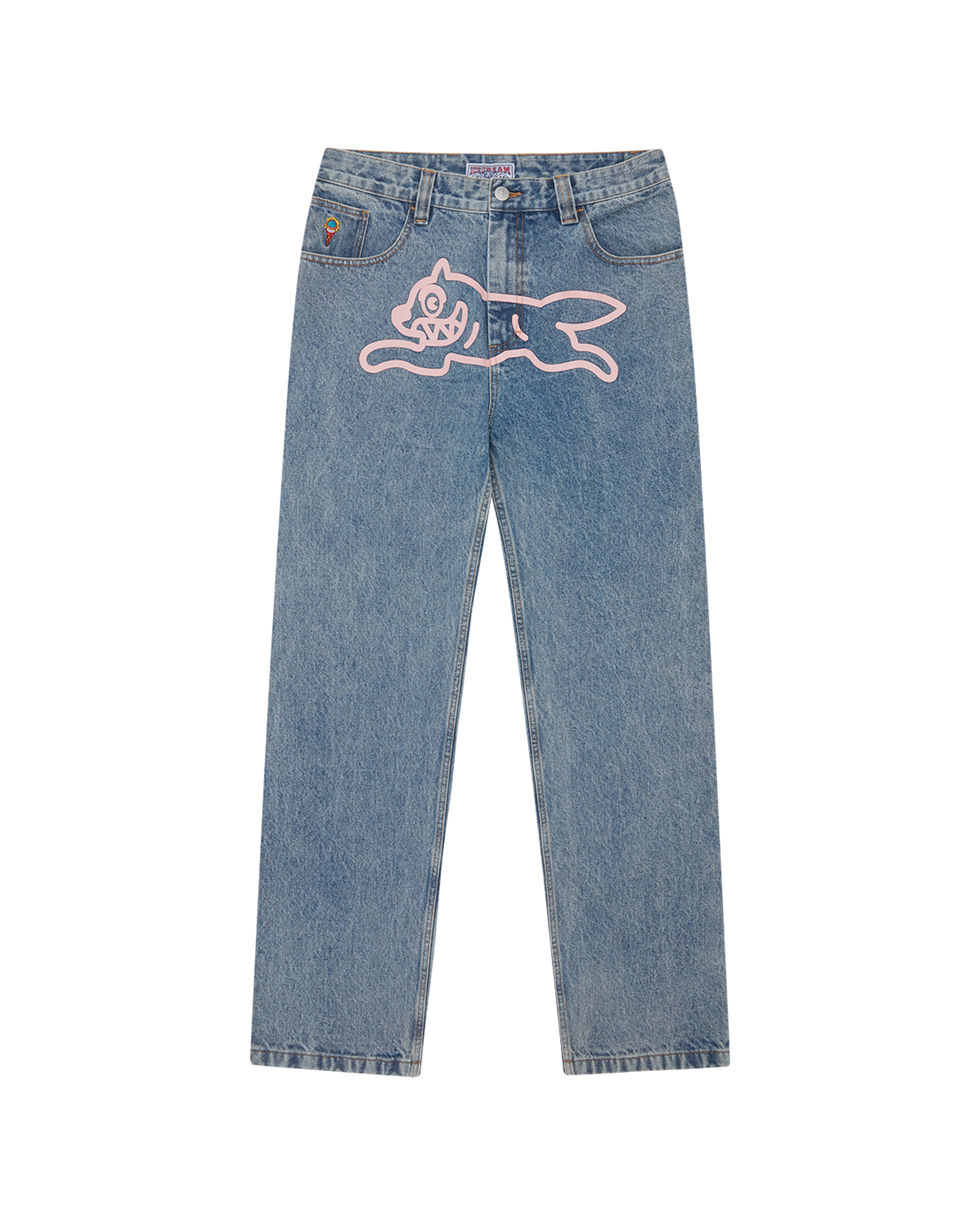 Running Dog Double Scoop Denim Pants