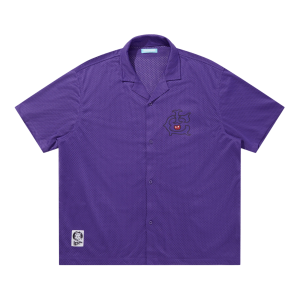 Open Collar Mesh SS Shirt