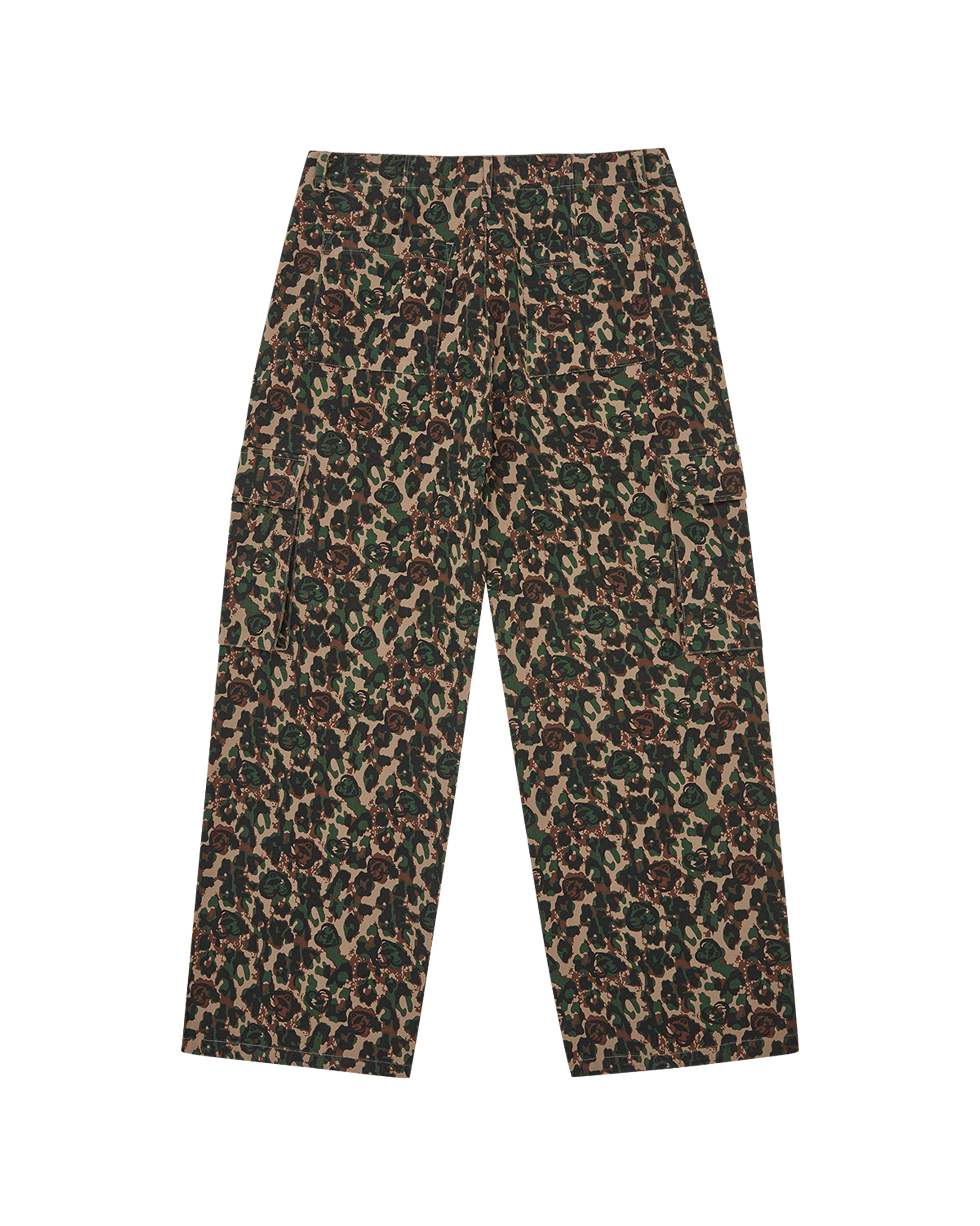 Womens Running Dog Woodland Camo Cargo Pants - Image 3