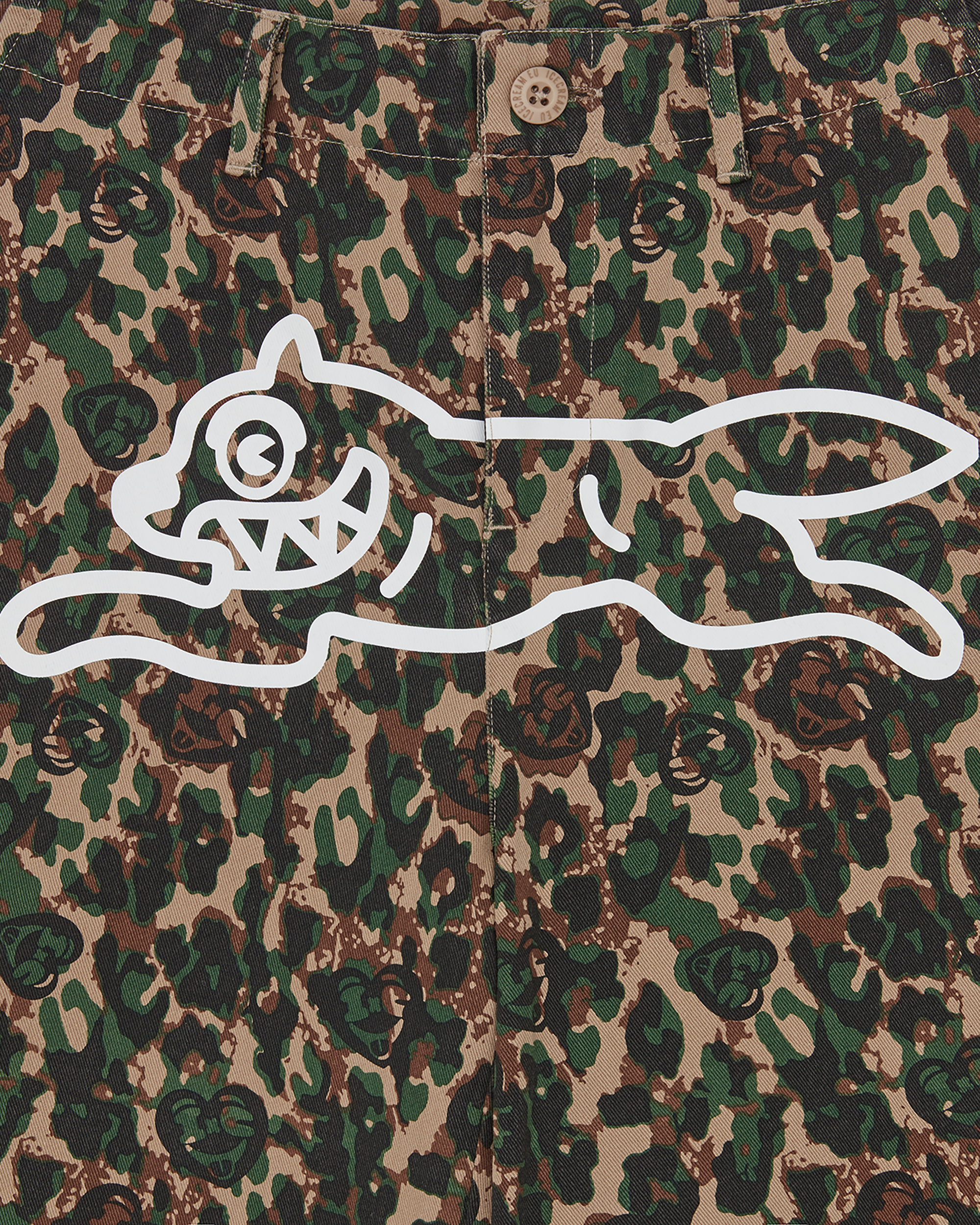 Womens Running Dog Woodland Camo Cargo Pants - Image 4